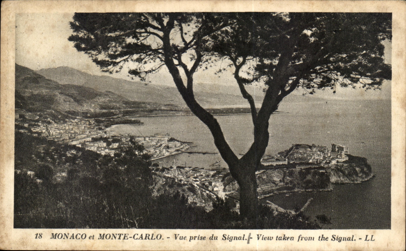CPA Monaco Et Monte Carlo Vue Prise Du Signal