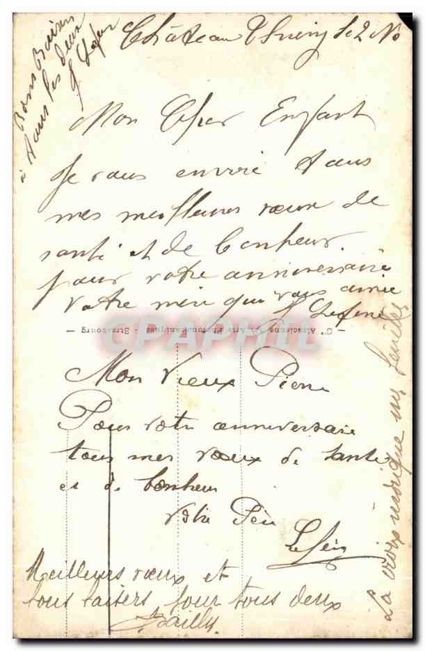 Château-Thierry — Le Pont sur la Fausse-Marne — éditeur anonyme, n° 17 — Rückseite