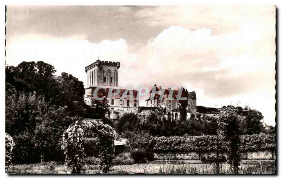 CPA Pons L'Hotel De ville Et Le Donjon 12eme Cote remparts