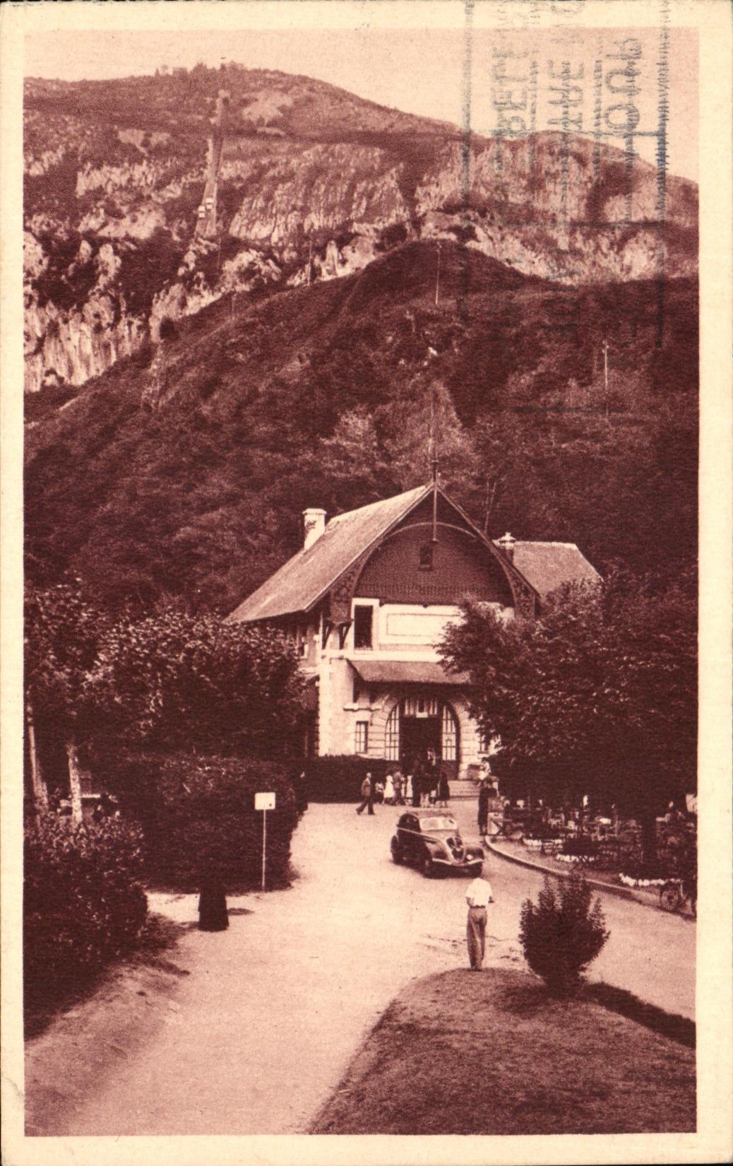 CPA Lourdes Le Gare de pic du jer