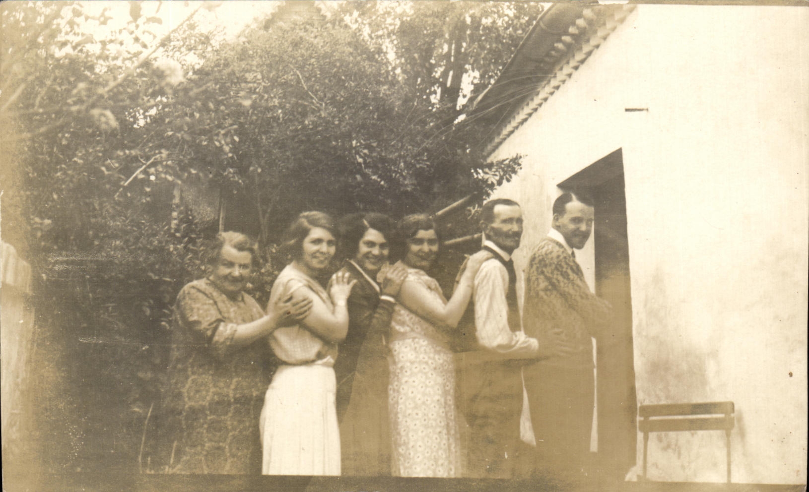 CARTE PHOTO Femmes Groupe 