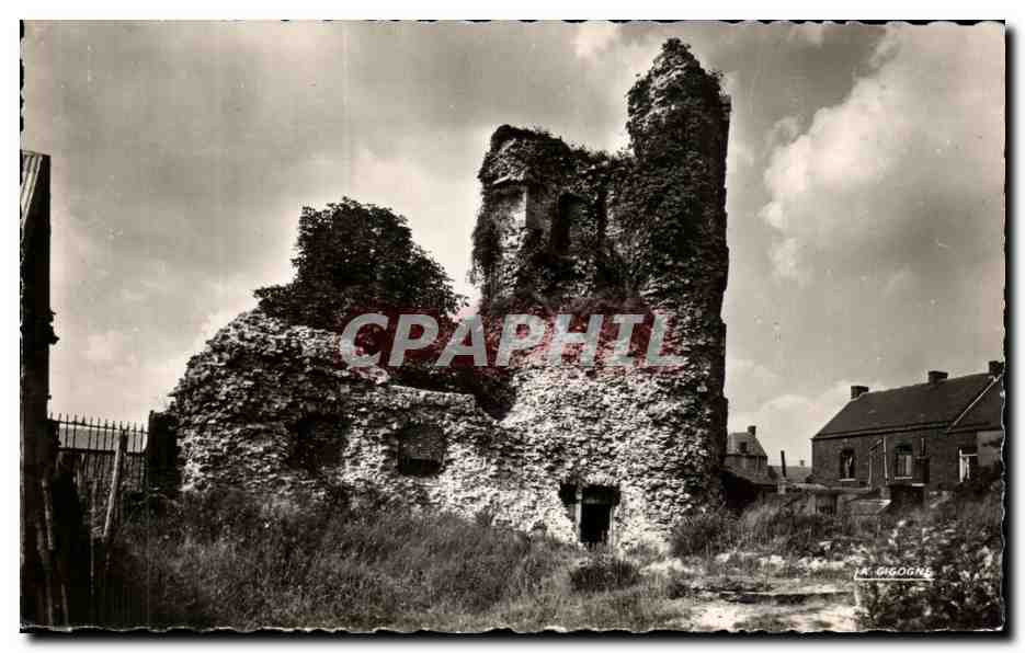 CPSM Jeumont Ruines du Chateau Fort