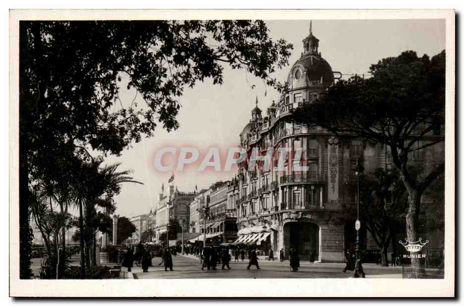 CPSM Nice La Promenade des Anglais et l'Hotel Ruhl