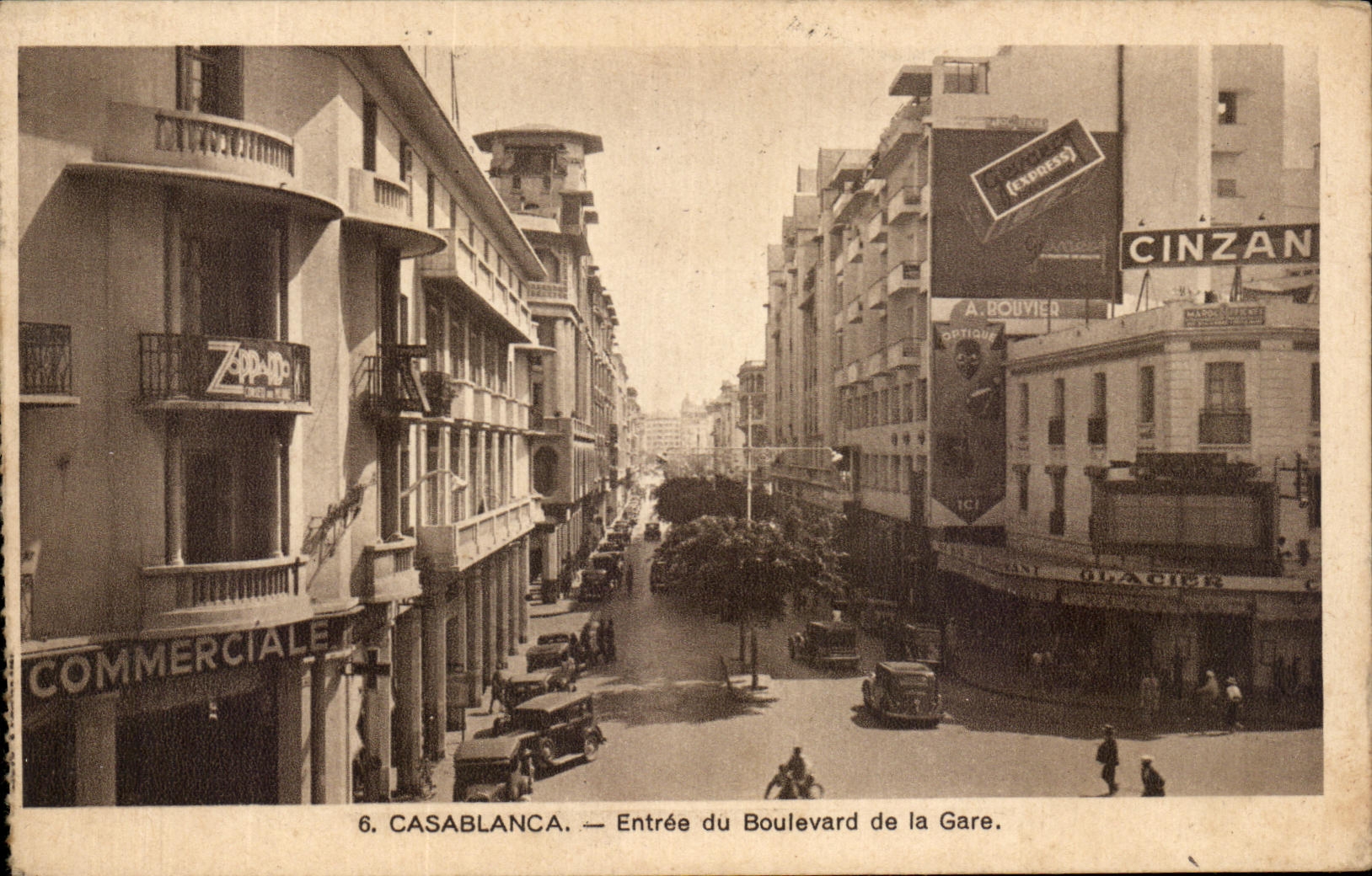 CPA Casablanca Entree du Boulevard de la Gare Maroc 
