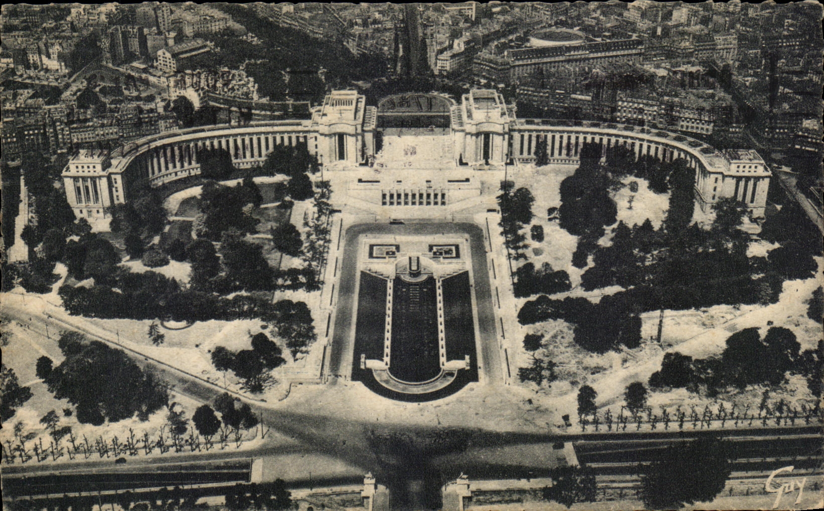 CPSM Paris Et Ses Merveilles Panorama sur le Palais Chaillot