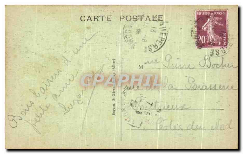 CPA Vichy Chatel de l'Empereur Napoleon III — Rückseite