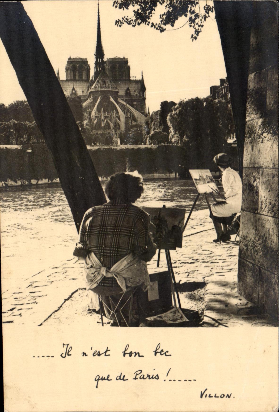 CPSM Paris Et Sa Poesie Notre Dame a la maniere des peintres