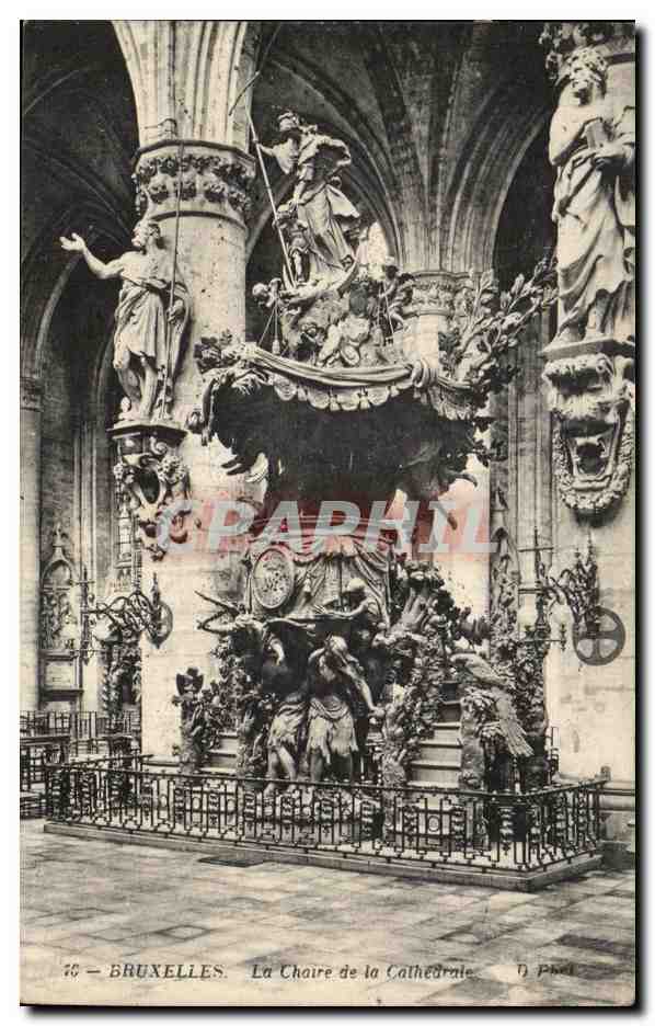 CPA Bruxelles La Chaire De La Cathedrale