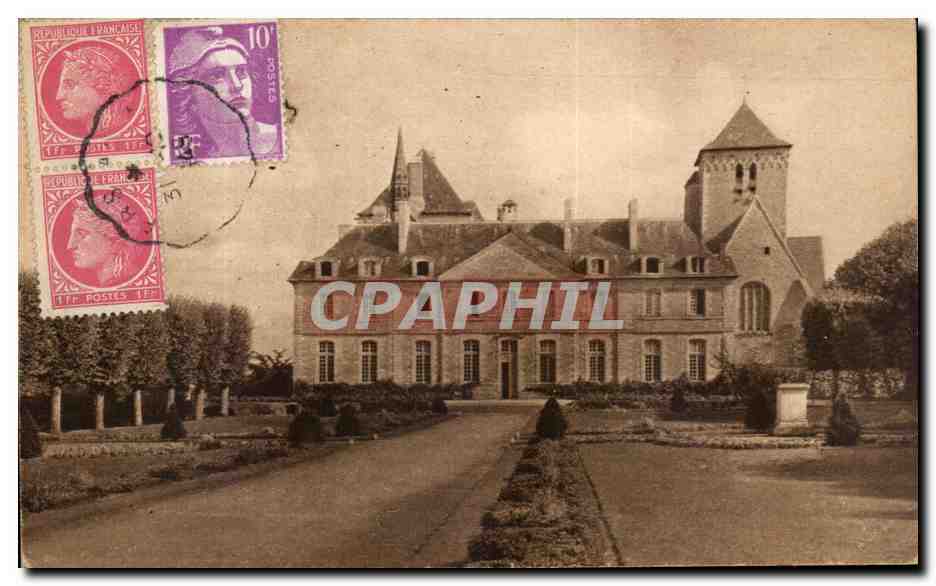 CPA Abbaye De Solesmes Facade Sur Le Jardin