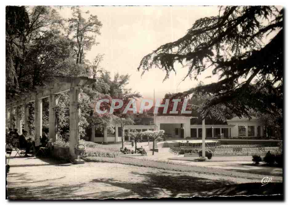 CPSM Aix Les Bins La Pergola Du Parc Et Le Nouveau theatre De Verdure