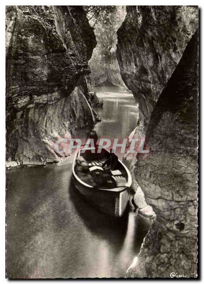 CPSM Gresy Sur Aix Les Gorges Du Sierroz Parcours En Bateau