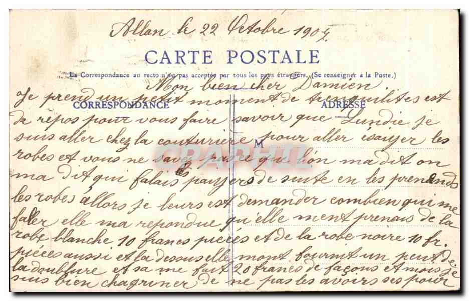 Chapelle de N.-D. de Montechamp, près Montélimar — éditeur Peyret, n°2 — Rückseite