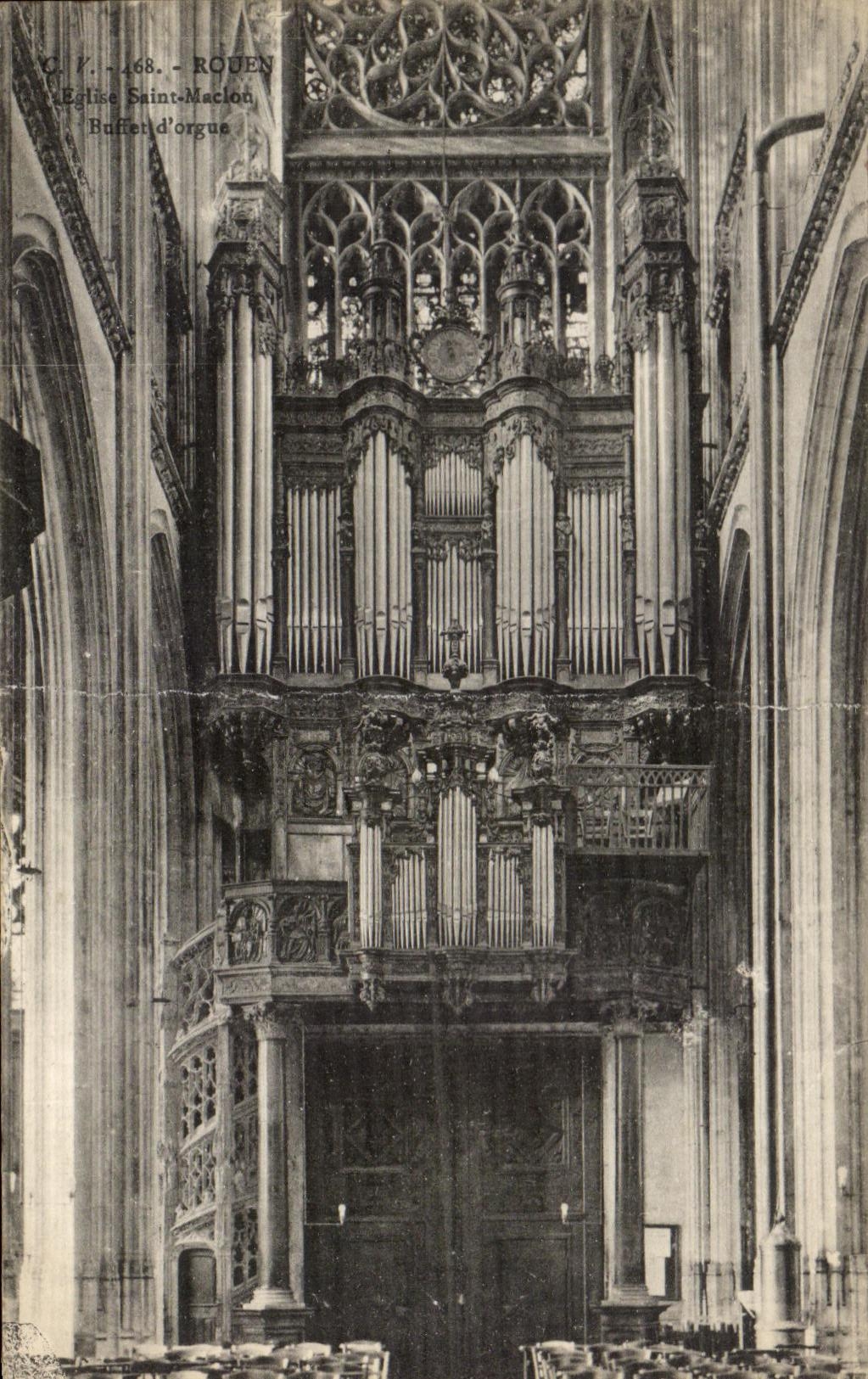 CPA Rouen L'Eglise Saint Maclou Buffet d'orgue