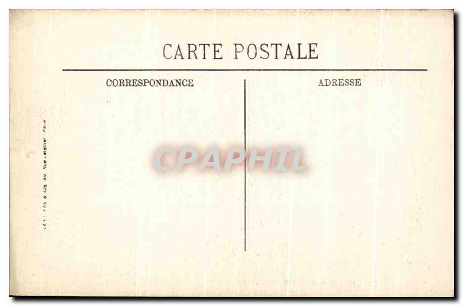CPA Narbonne L'Hotel De Ville — Verso
