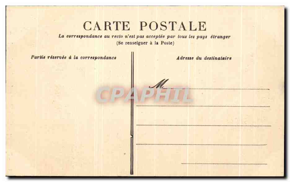 CPA Rouen Cathedrale La Grande Nef — Verso