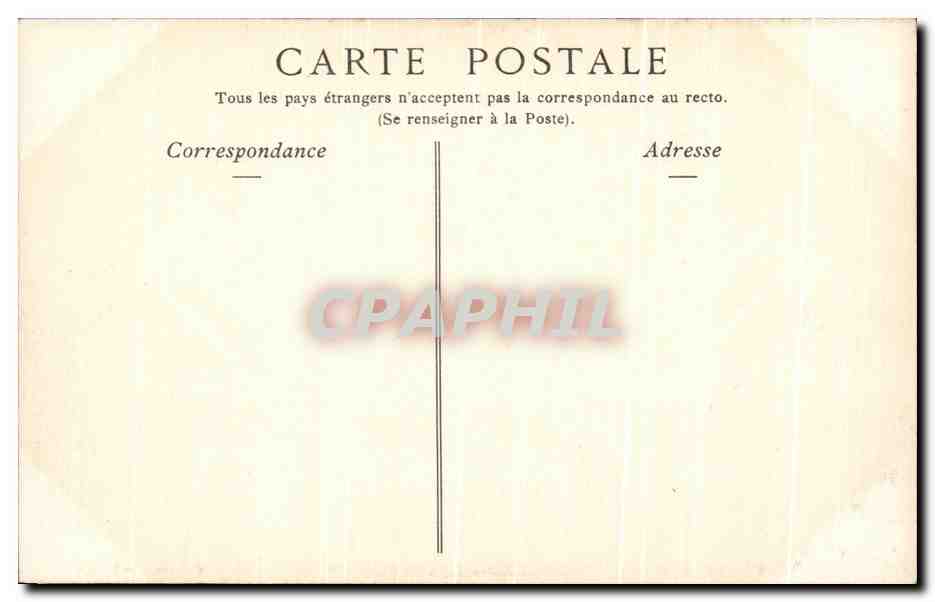CPA Chateau De Chenonceaux L'Entree Principale Sphinx — Rückseite