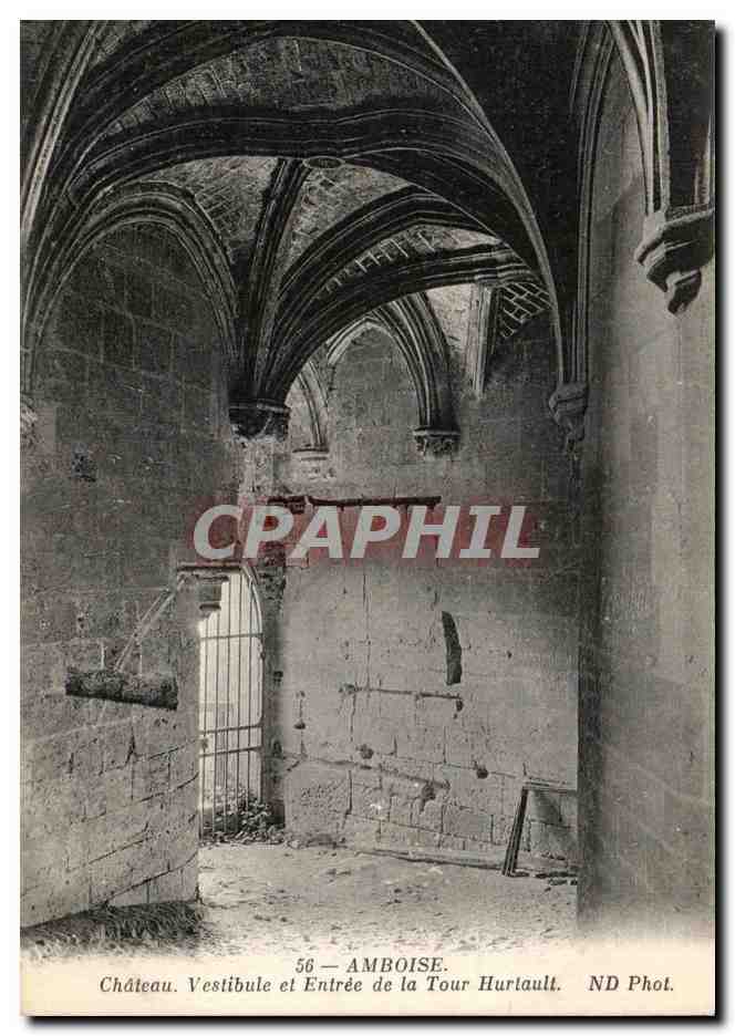 CPA Amboise Chateau Vestibule Et Entree De La Tour Hurtault