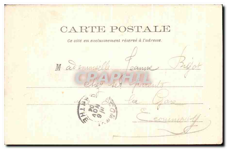 CPA la Suze Les Moulins — Rückseite