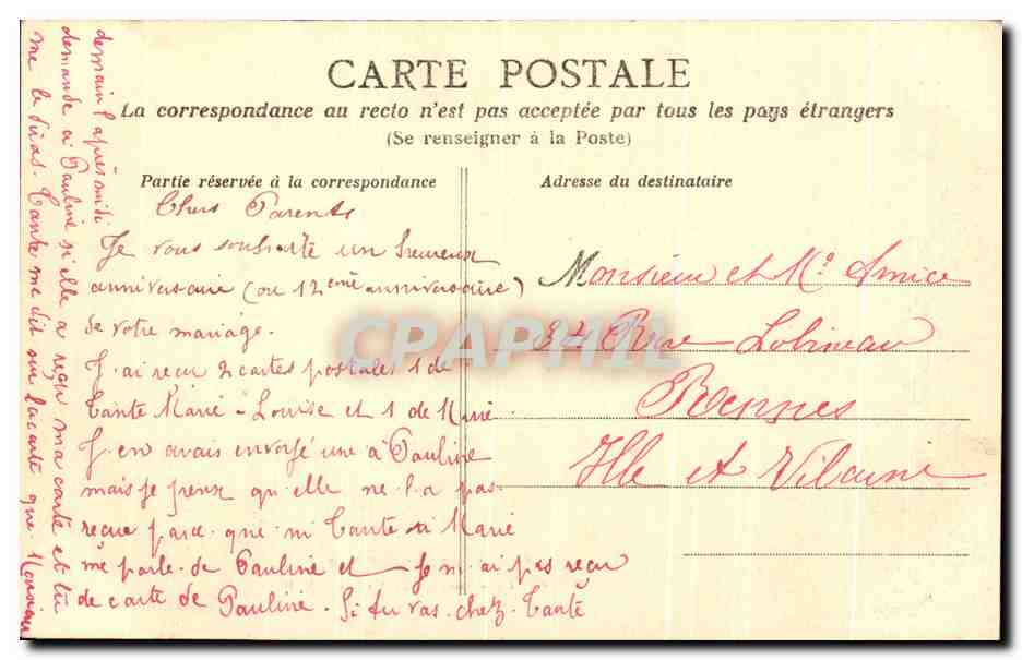 CPA Les Bords De L'Orne Mutrecy Le Viaduc — Verso