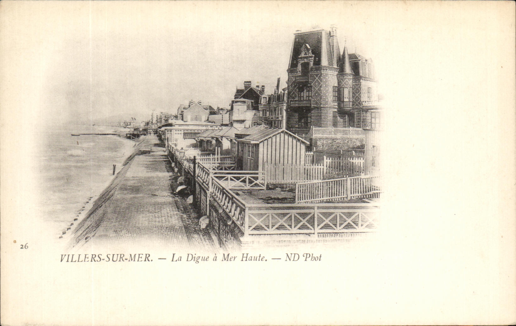 Villers-sur-Mer — La Digue à Mer Haute — ND Phot