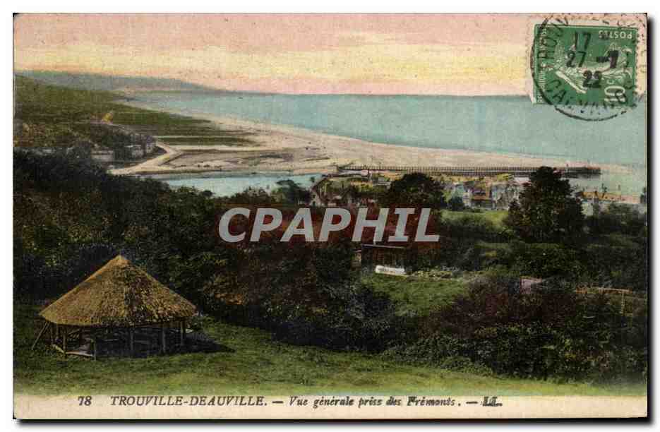 Trouville-Deauville — Vue générale prise des Prémonts — Lévy Fils & Cie, n°78