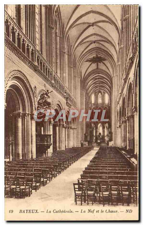 Bayeux — La Cathédrale — La Nef et le Chœur — ND