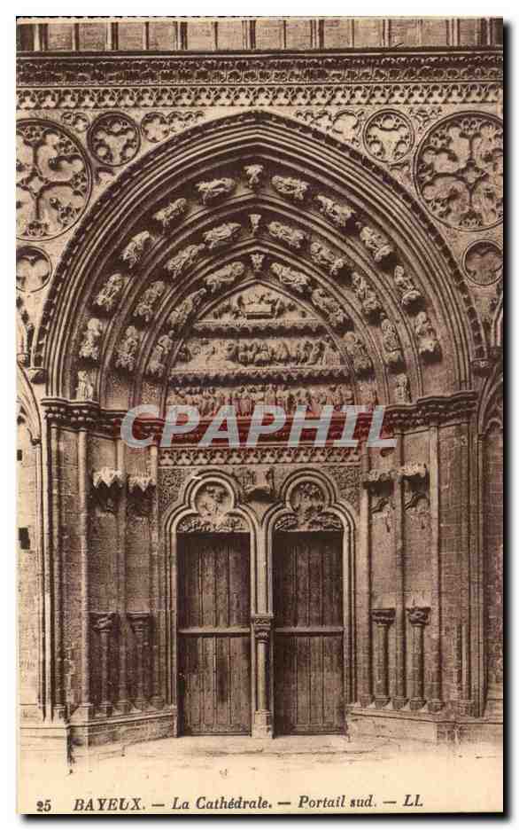 CPA Bayeux La Cathedrale Portail sud