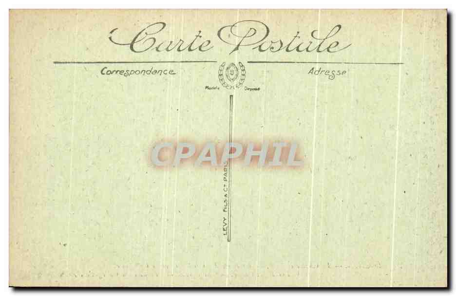 CPA Loches Le Chateau Royal La Porte des Cordeliers et la Collegiale  — Rückseite