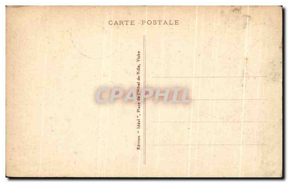 CPA L'Auvergne Pittoresque Route Automobile Du Puy de Dome a l'Arret du col de Ceyssat — Verso
