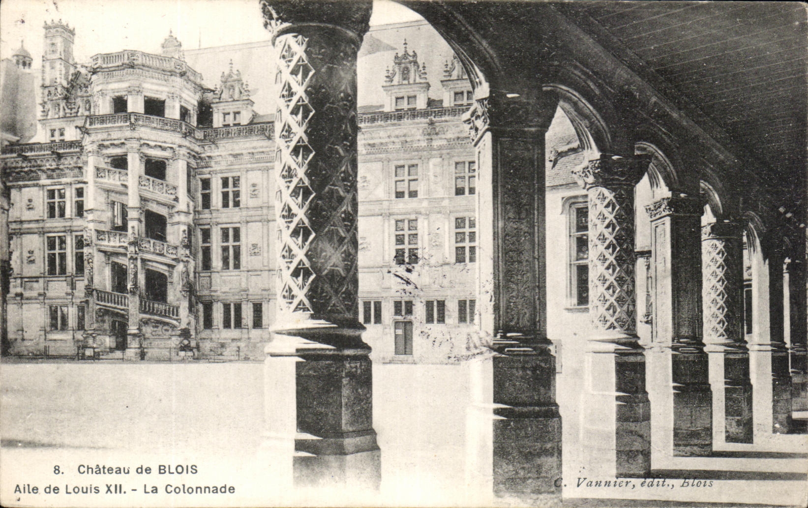 CPA Chateau De Blois Alle De Louis XII La Colonnade