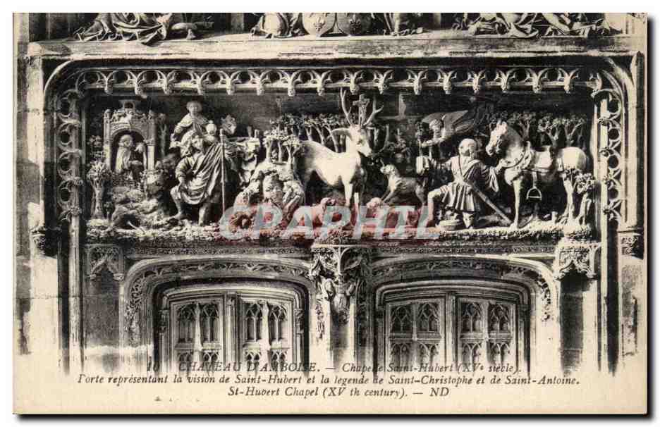 CPA Chateau D'Amboise Chapelle Saint Hubert