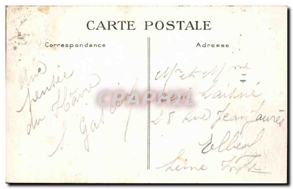 CPA Le Havre La Jetee Ur Jour De Tempete — Rückseite