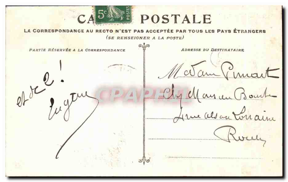 CPA Saint Adrien Pres Rouen Hotel St Andre Fetilleux  — Rückseite