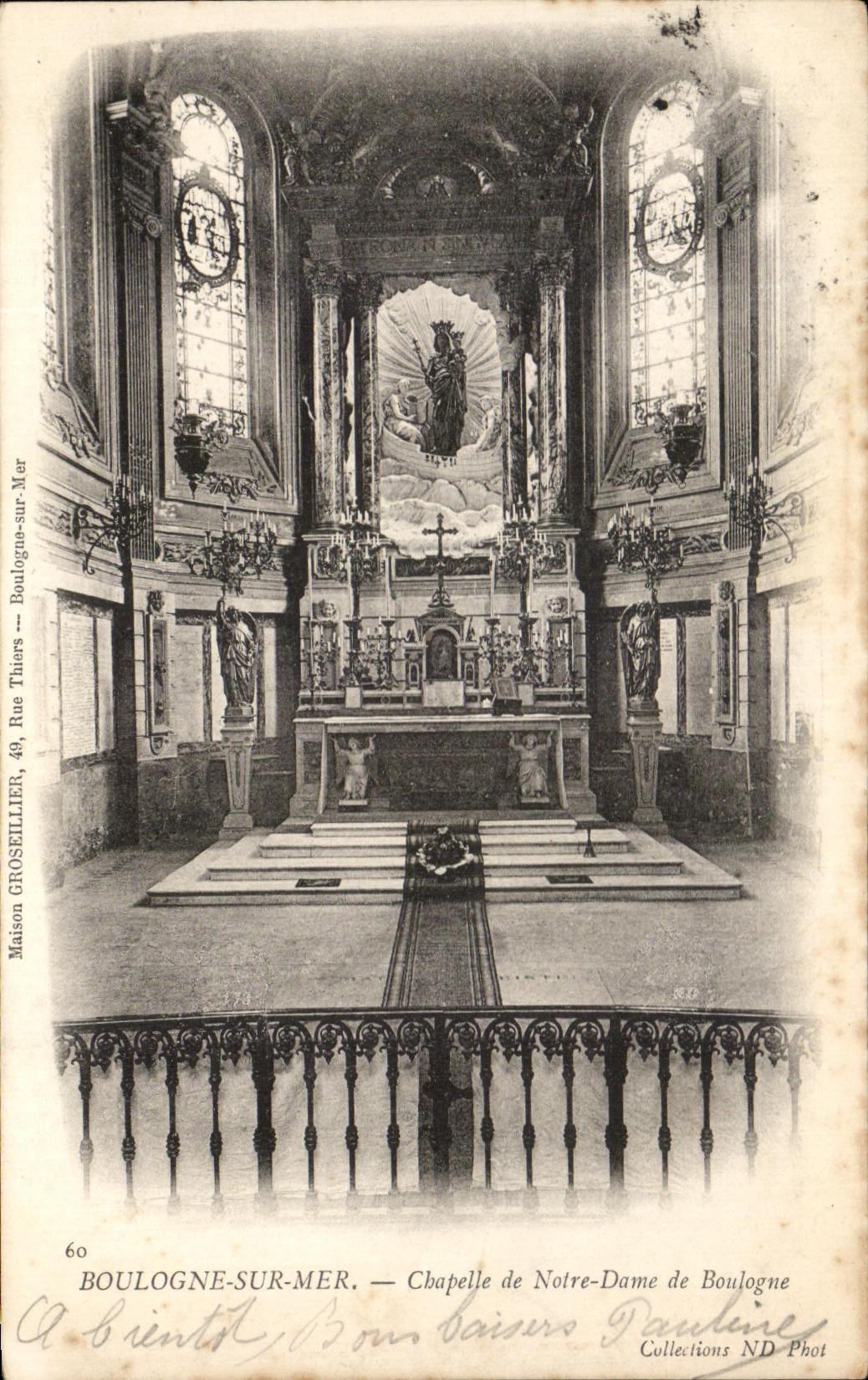 CPA Boulogne Sur Mer Chapelle De Notre Dame De Boulogne