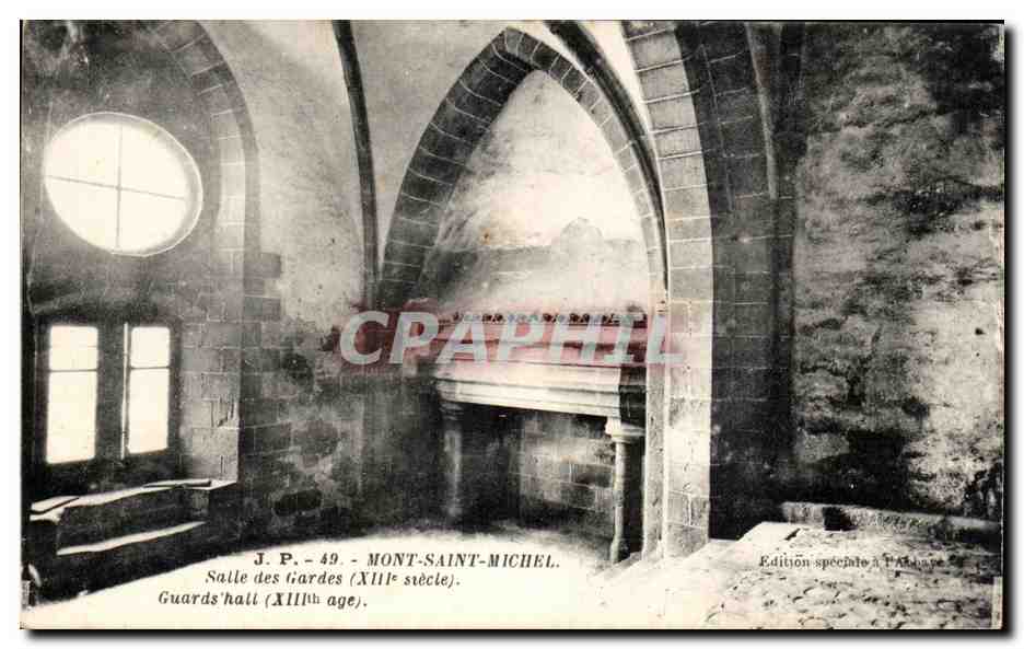 CPA Mont Saint Michel salle Des Gardes