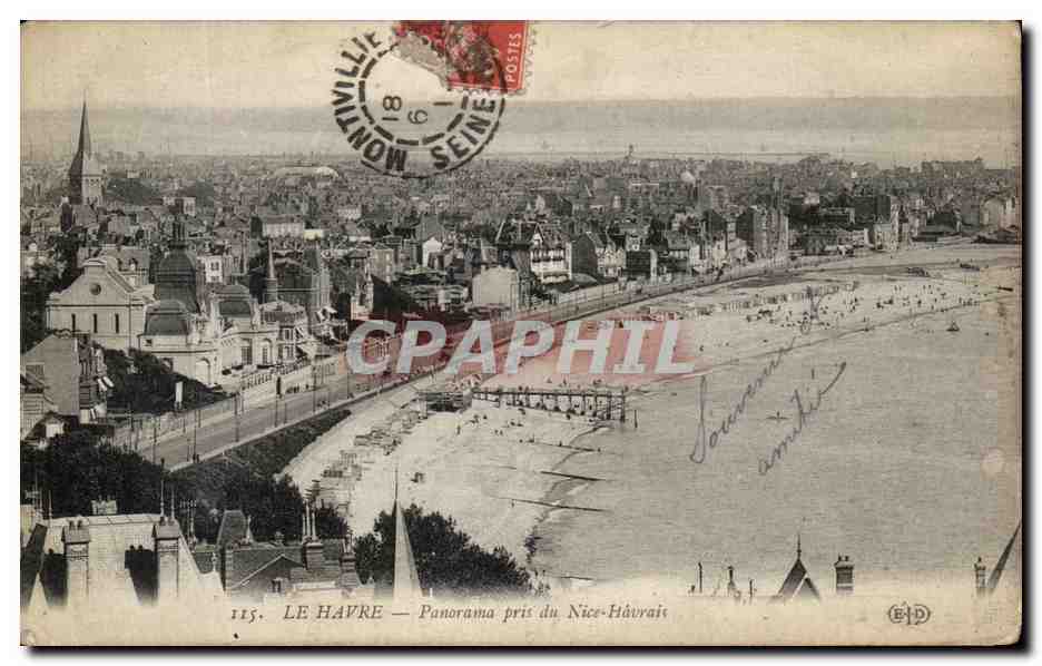 CPA Le Havre Panorama Pris du Nice Havrais
