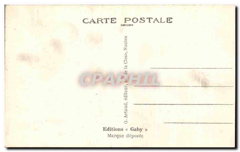CPA Mortain Le Cloitre et la Chapelle Abbaye Blanche — Rückseite