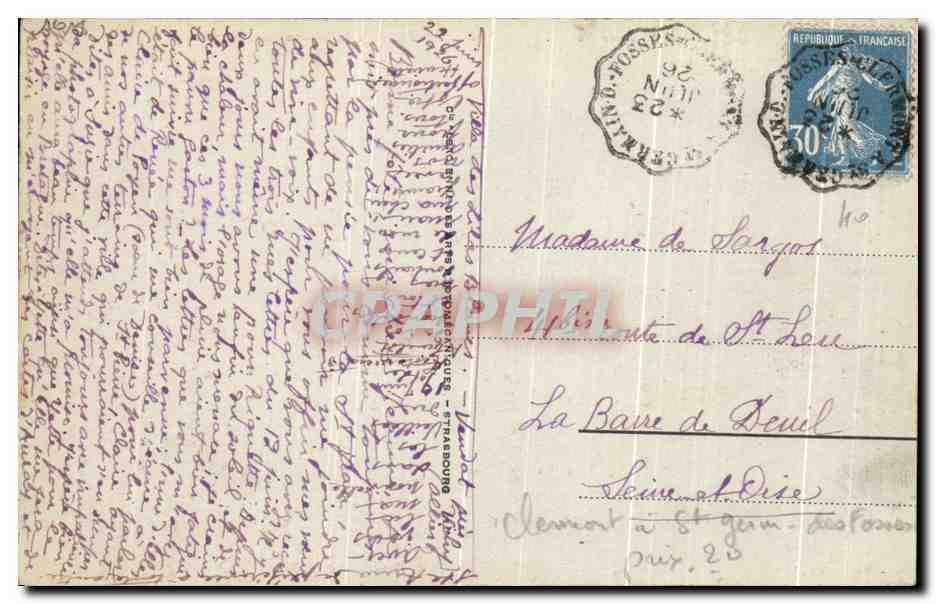 Surroundings of Vichy — The Valley of Jolan and the Road of Malavaux — Publisher: CPAPHIL, No. 201 — Back