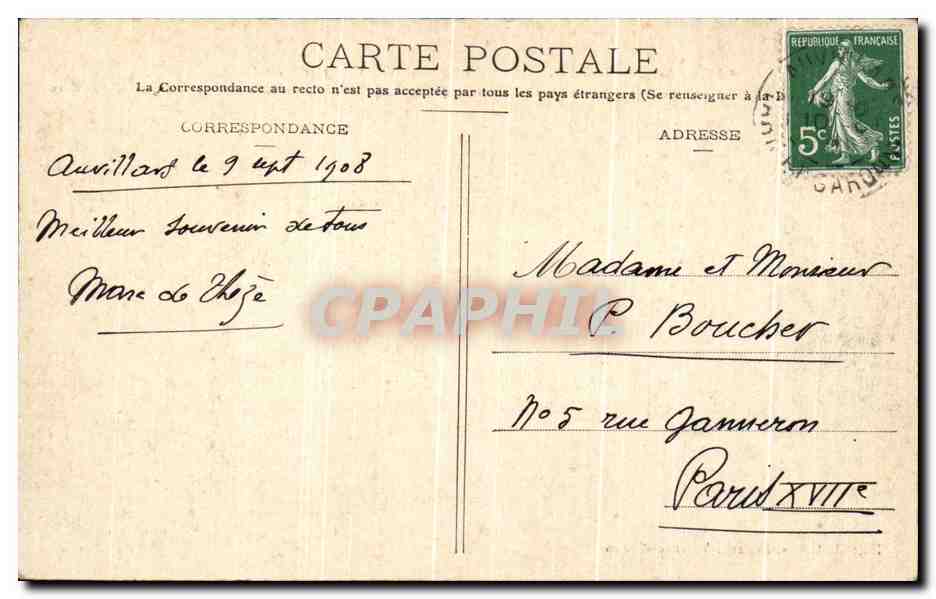 CPA Le Tarn et Garonne Auvillars Vue Generale  — Back