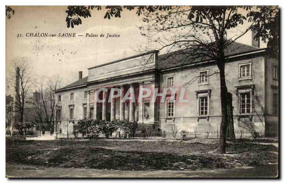CPA Chalon sur Saone Palais de Justice