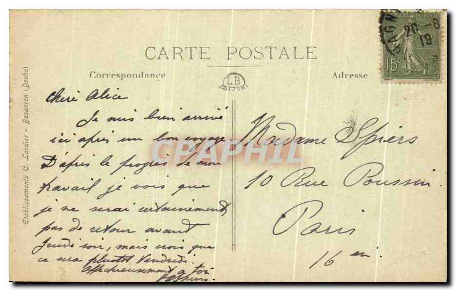 Le Creisot (Saône-et-Loire) — Calle de Couches - La Croix-Menée — C. Lardier — Reverso