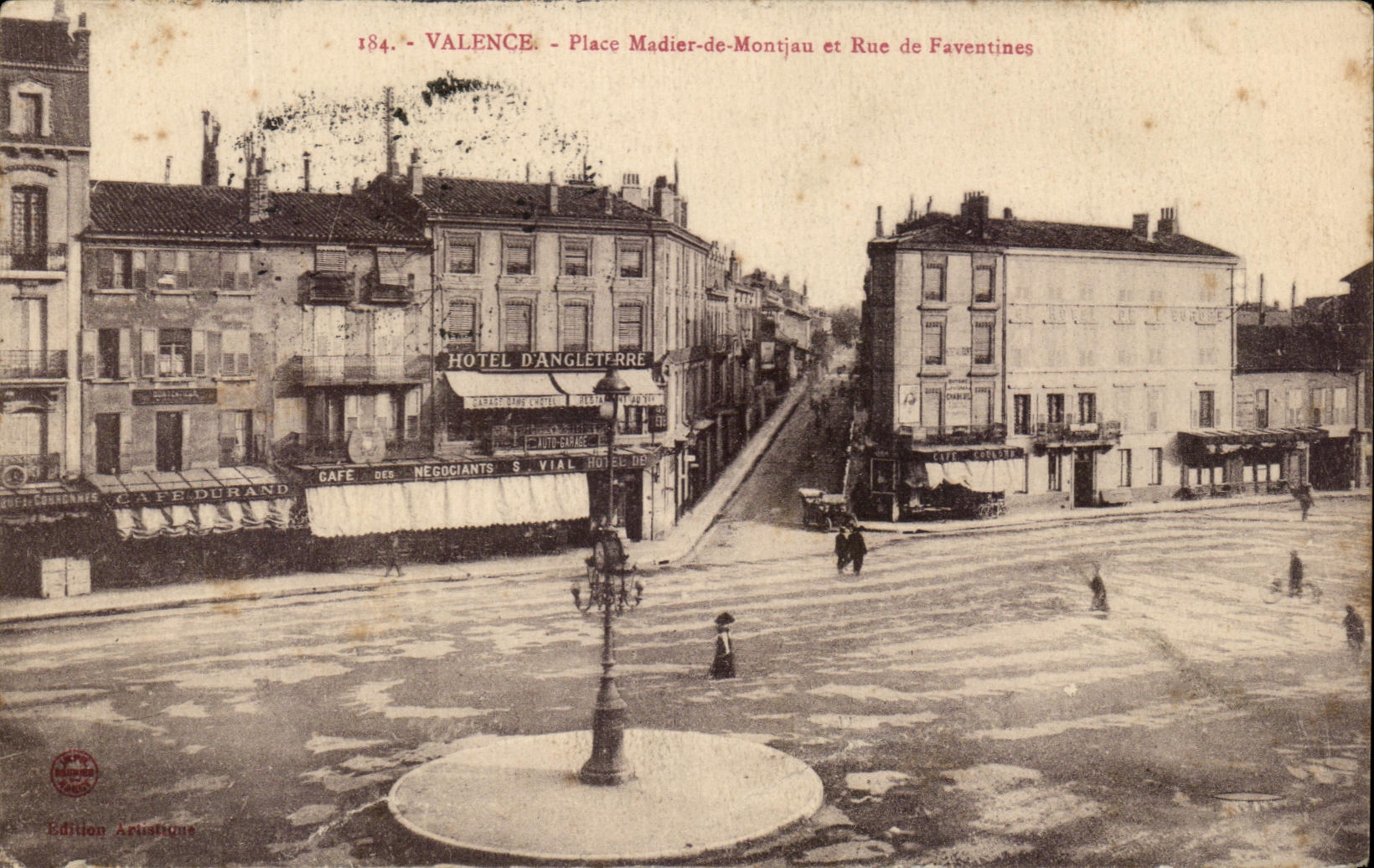 Valence - Square Madier-de-Montjau and Street de Faventines — Artistic Edition, no. 184