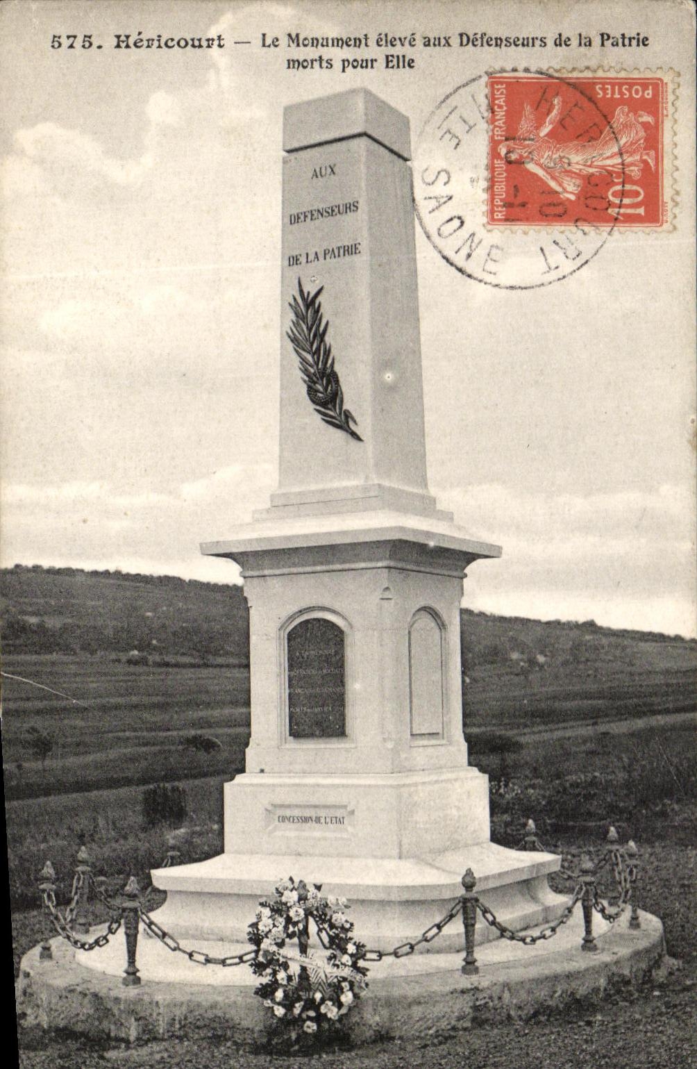 CPA Hericourt Le Monument eleve aux Defenseurs de la Patrie morts pour Elle Militaria