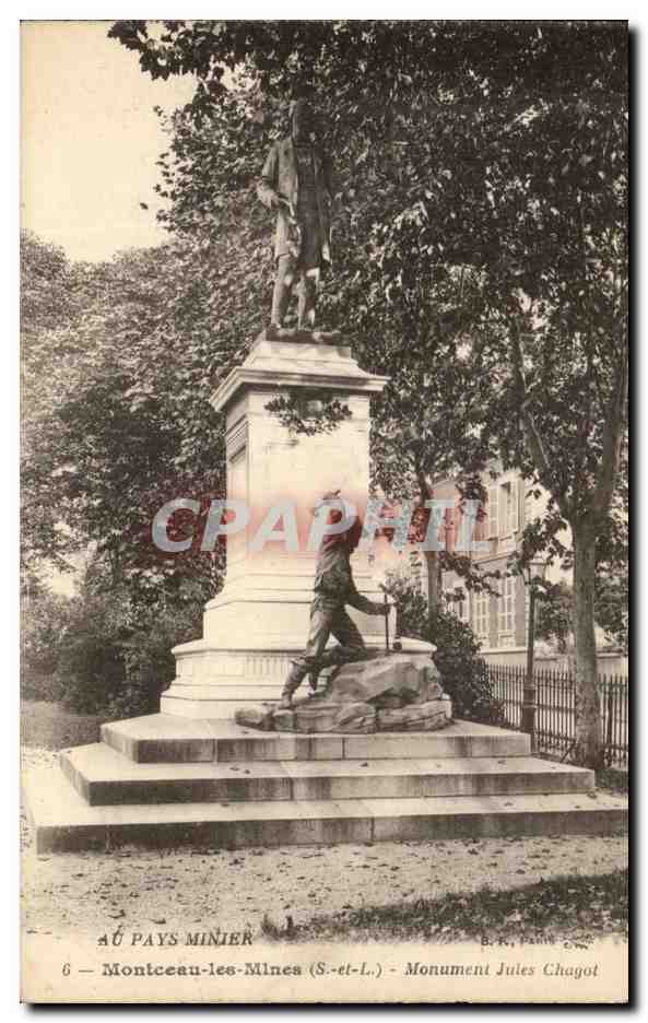 Montceau-les-Mines (S.-et-L.) — Monument Jules Chagot — B. R. Paris