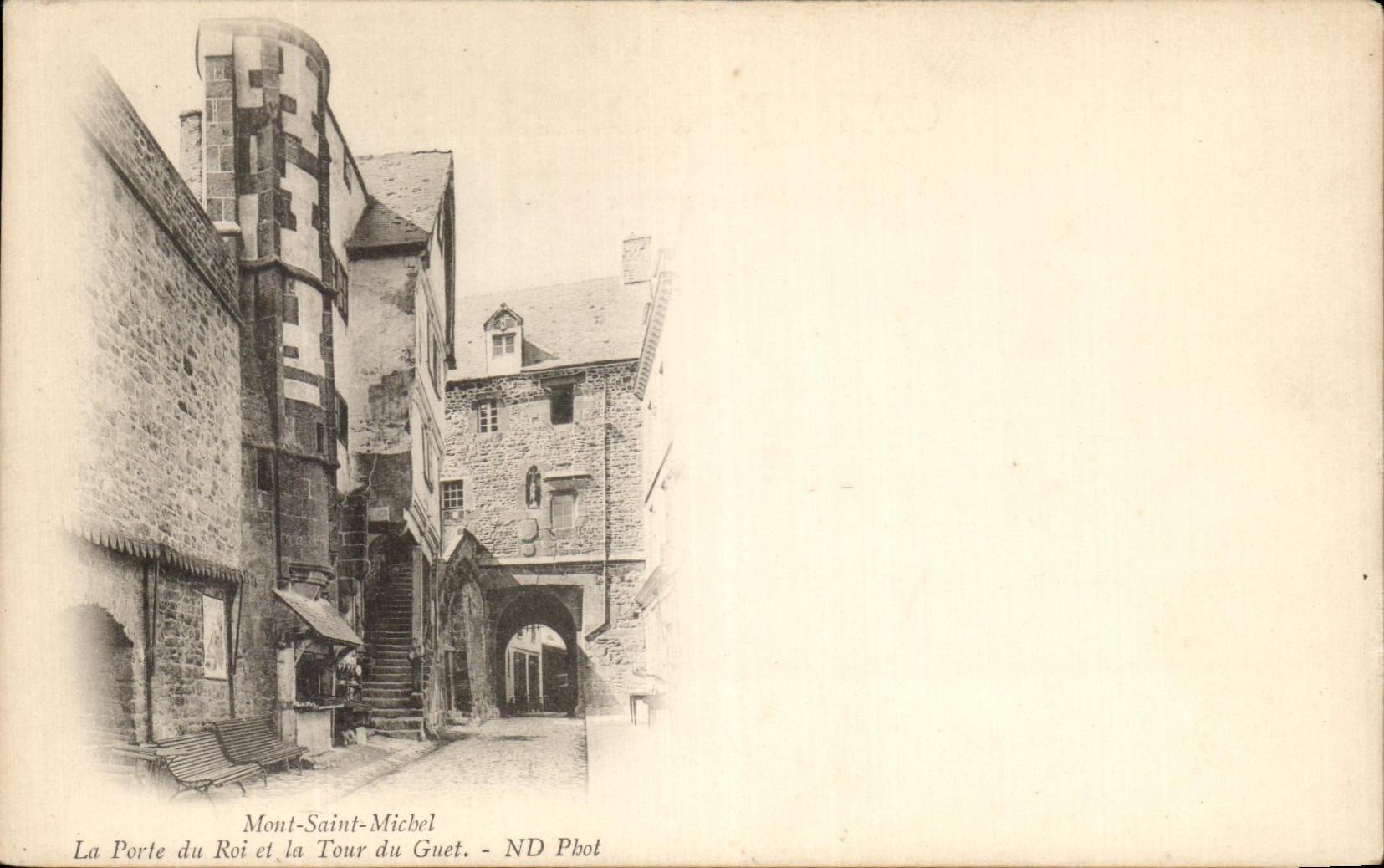 CPA Mont Saint Micbel La Porte du Roi et la Tour du Guet