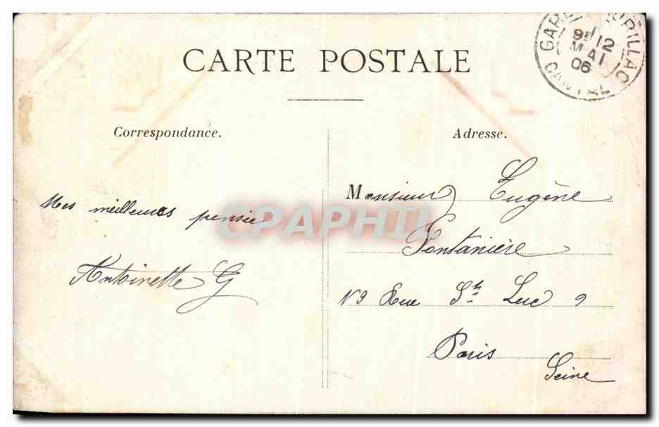 CPA Espalion — Rückseite