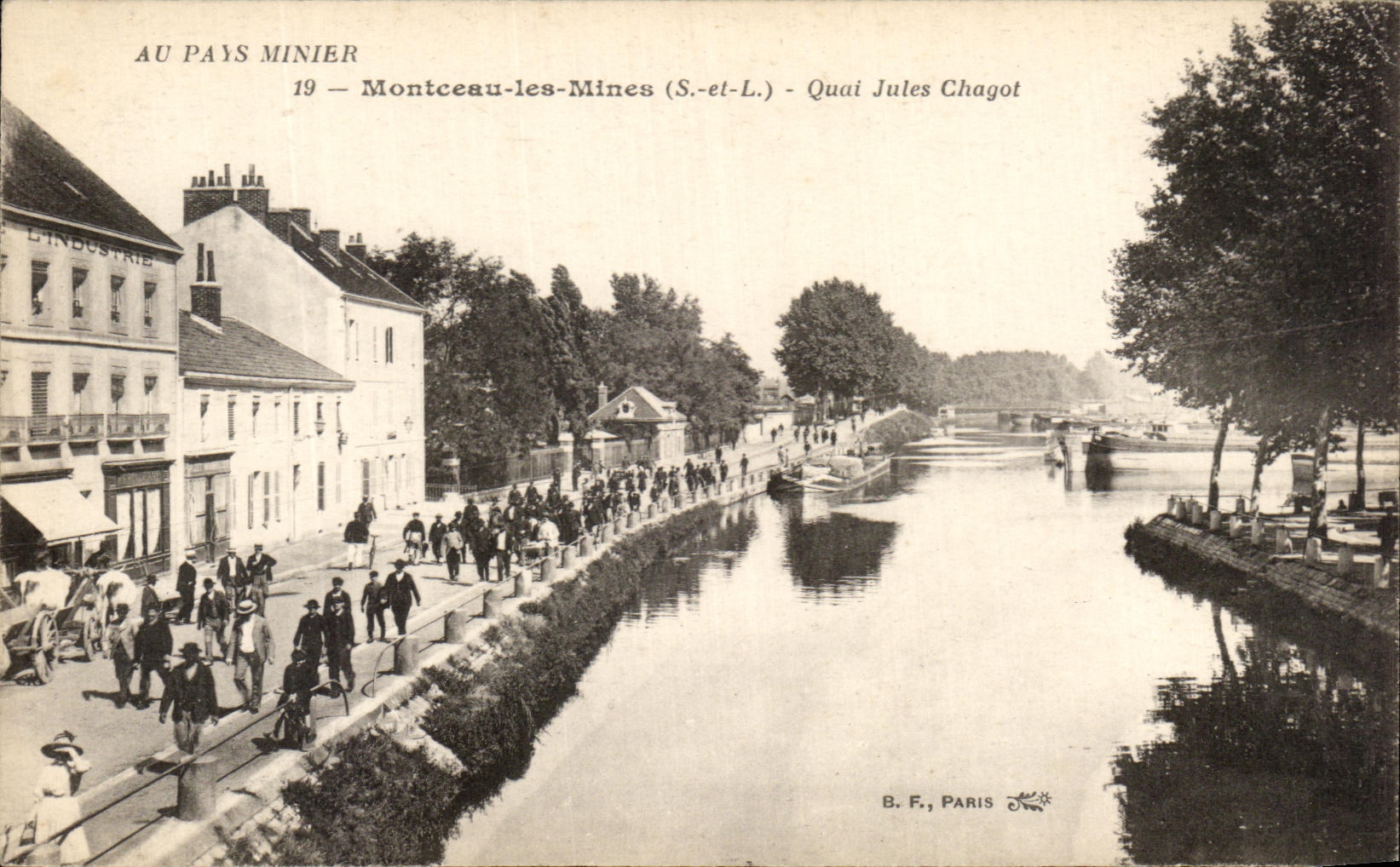 Montceau-les-Mines (S.-et-L.) — Quai Jules Chagot — B. F., Paris