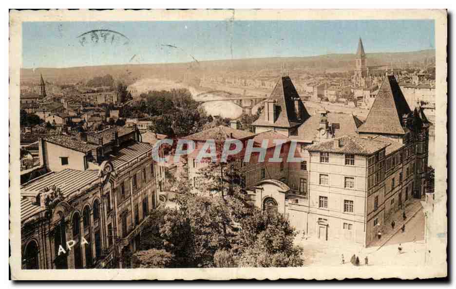 Montauban — Vue générale et Musée Ingres — Les Cartes A.P.A. - POEUX - ALBI