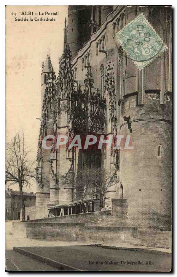 CPA Albi Le Portail Sud De La Cathedrale