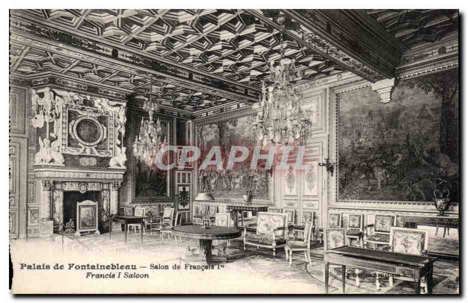 CPA Palais De Fontailbleau Salon De Francois 1er
